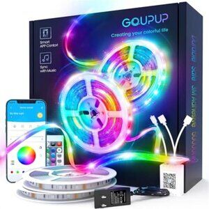 100FT LED Strip Lights RGB Bluetooth App Control Music Sync Room Decor
